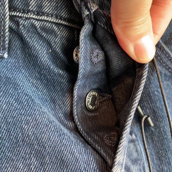 Levi’s Wedgie Fit Ankle Jean Button Fly Dark Blue 24 - Picture 8 of 16